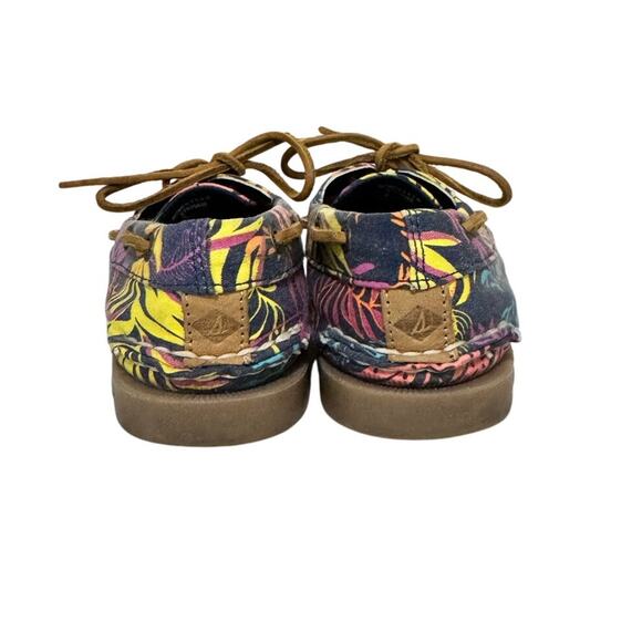 Sperry Top-Sider Women’s 6.5M Tropical Canvas Boat Shoes Multicolor Floral - Picture 6 of 8